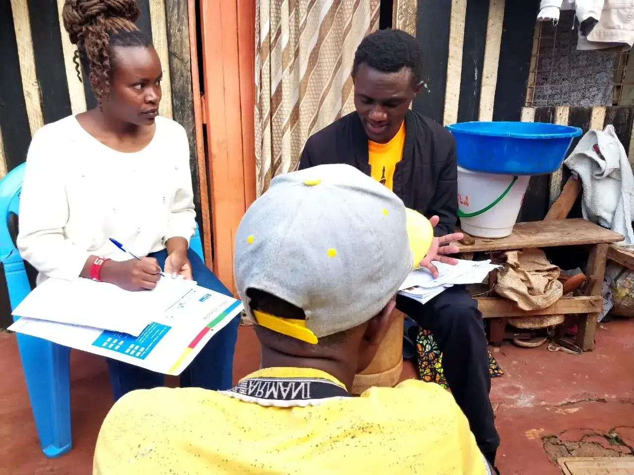 Children learning together in a community setting